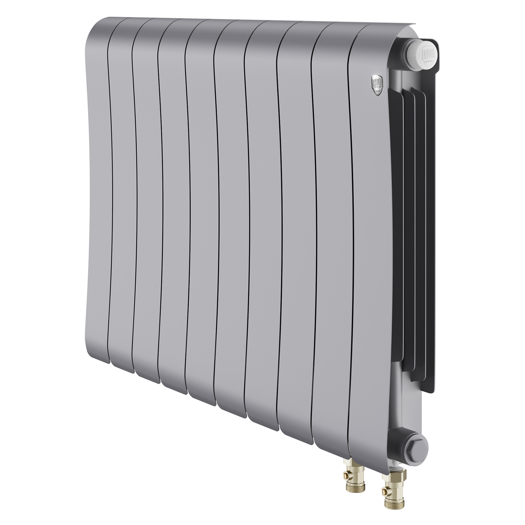 Радиатор биметаллический Royal Thermo Infinity 500 Silver Satin VR80 - 10 секц.