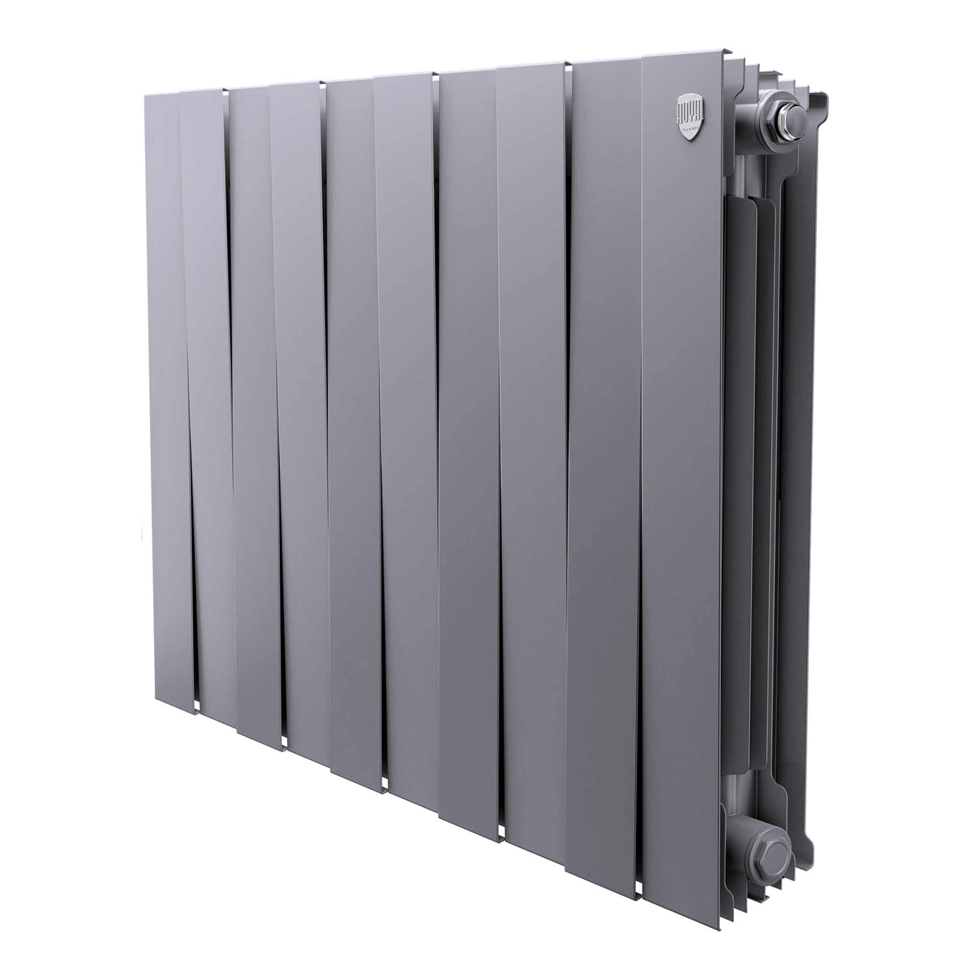 Радиатор биметаллический Royal Thermo PianoForte 500 Серебристый - 10 секц.