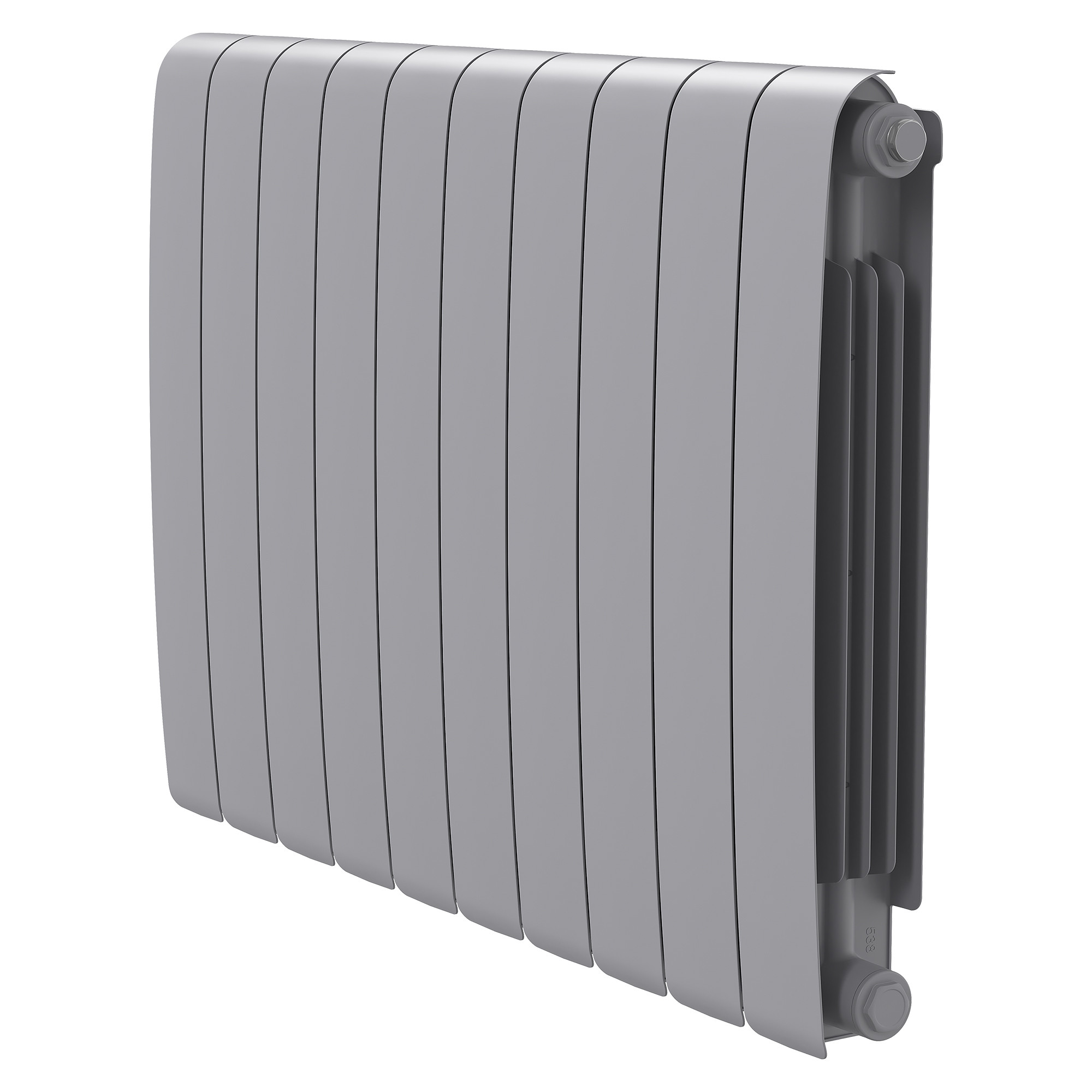 Радиатор биметаллический Royal Thermo Eclipse 500 Серебристый - 10 секц.