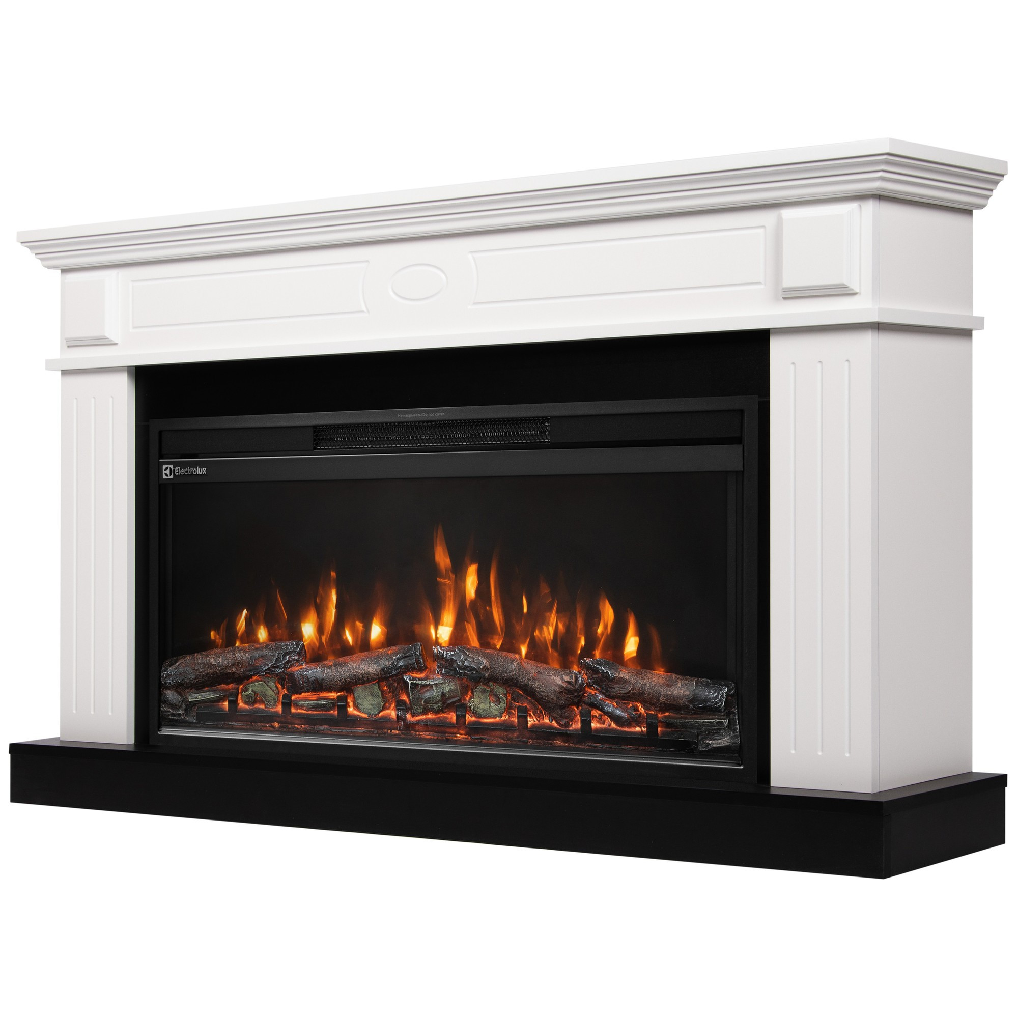 Каминокомплект: Очаг Electrolux EFP/P-3620LS, портал Bianco 36 белый, р/в